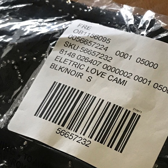 Free People Sm Beaded Sheer Black Racerback Cami - Picture 10 of 16